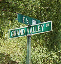 odd street sign near my friend Beth'sL "E 1/4 Rd."